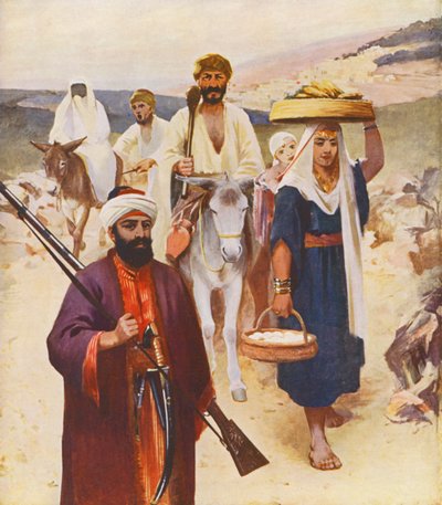 Terre Sainte: Scène de route près de Nazareth - James (after) Clark