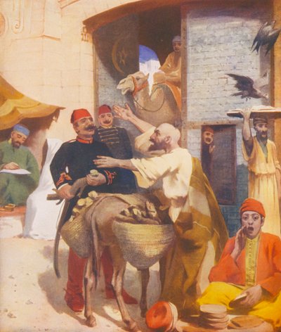 Terre Sainte : La Porte de Jaffa de Jérusalem - James (after) Clark