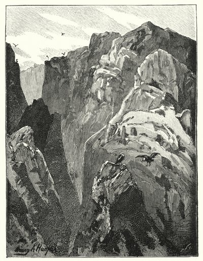 Les montagnes près de Jéricho (lithographie) - James (after) Clark