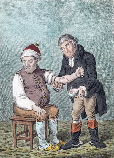 Saignée - James (after) Gillray