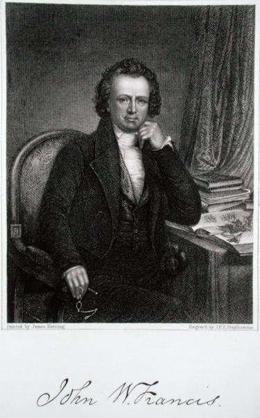 John W. Francis (1778-1861), gravé par John Francis Eugene Prud