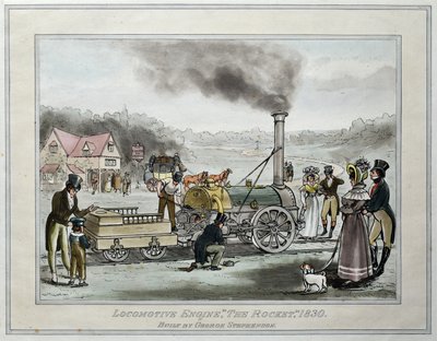 Locomotive "The Rocket," construite par George Stephenson - James (after) Naysmith