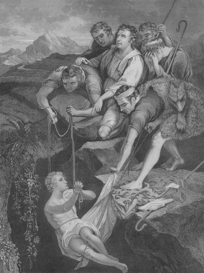 Joseph jeté dans la fosse, Genèse 37, Verset 3-25 - James (after) Northcote
