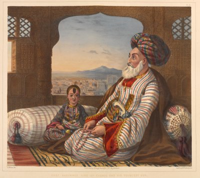 Dost Mahommed Roi de Kaboul et son plus jeune fils - James (after) Rattray