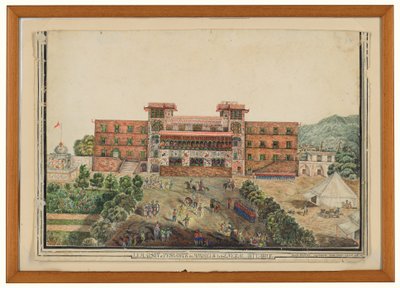 La Maison à Peshawur de Monsieur le Général Avitabile, Lugmanee, Khohistan - James (after) Rattray