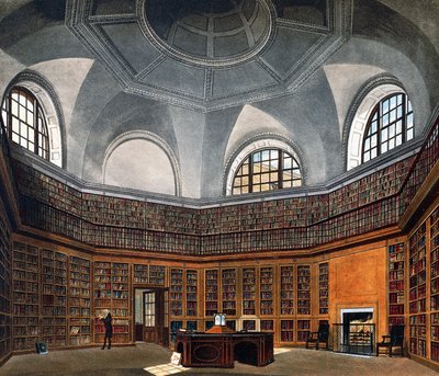 Bibliothèque du roi, gravure de Richard Reeve d