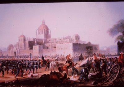 Guerre américano-mexicaine (1846-48), les troupes américaines attaquent San Mateo à Churubusco - James (after) Walker