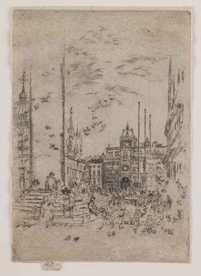 La Piazzetta - James Abbott McNeill Whistler