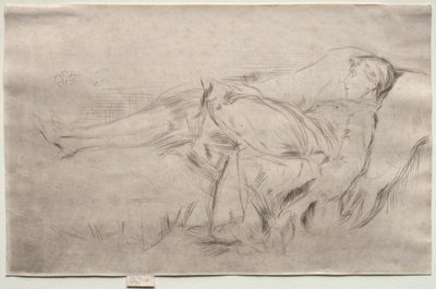 Un enfant sur un canapé, No. 2 - James Abbott McNeill Whistler
