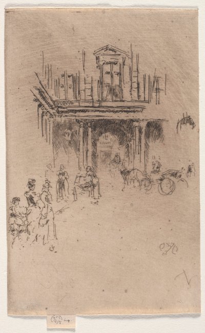 Un coin du Palais Royal - James Abbott McNeill Whistler