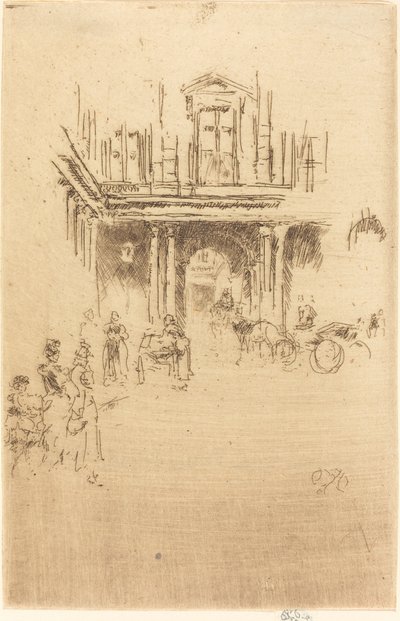 Un coin du Palais Royal, vers 1883-1886 - James Abbott McNeill Whistler