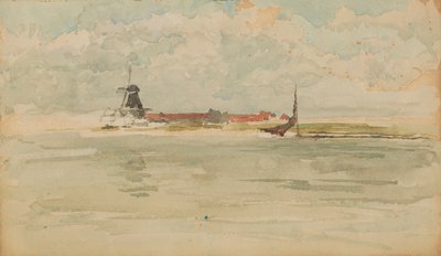 Une Petite Note Rouge - Dordrecht - James Abbott McNeill Whistler