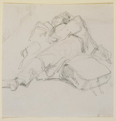 Un homme endormi sur un tas de bagages, 1858 - James Abbott McNeill Whistler