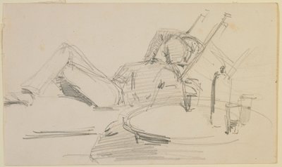 Un homme allongé sur un lit - James Abbott McNeill Whistler