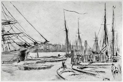 Un croquis de Billingsgate, 19e siècle - James Abbott McNeill Whistler