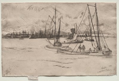 Amsterdam depuis le Tolhuis, 1863 - James Abbott McNeill Whistler