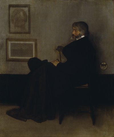 Arrangement en gris et noir, No.2 : Portrait de Thomas Carlyle (1795-1881) - James Abbott McNeill Whistler