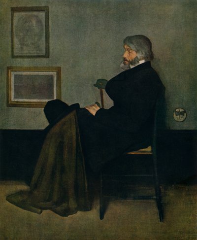 Arrangement en gris et noir, n°2 : Thomas Carlyle, vers 1872 - James Abbott McNeill Whistler