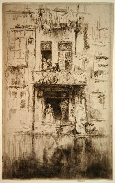 Balcon, Amsterdam - James Abbott McNeill Whistler