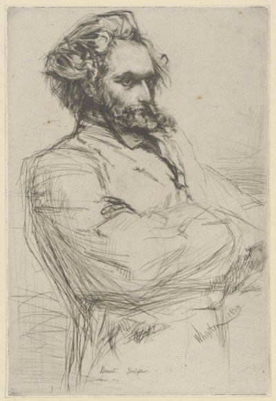 Portrait de Drouet - James Abbott McNeill Whistler