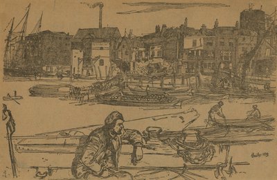 Quai du Lion Noir - James Abbott McNeill Whistler