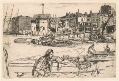 Quai du Lion Noir - James Abbott McNeill Whistler