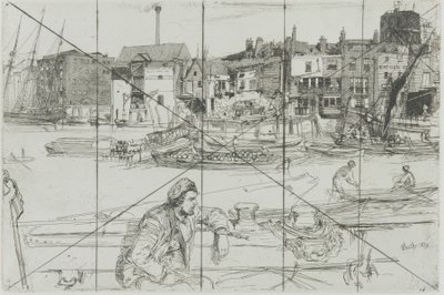Quai du Lion Noir - James Abbott McNeill Whistler