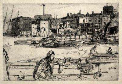 Black Lion Wharf, 1859 - James Abbott McNeill Whistler