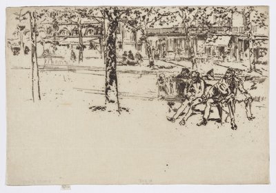 Boulevard Poissonnière, Paris, vers 1892-93 - James Abbott McNeill Whistler