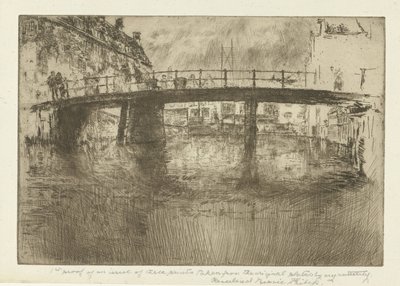 Pont à Amsterdam - James Abbott McNeill Whistler