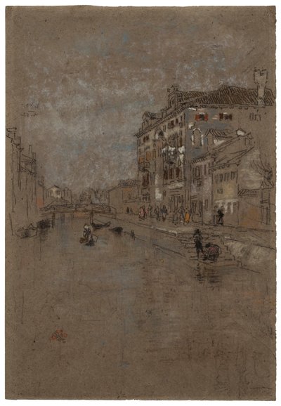 Canal à Venise Entrepôt de tabac, 1879-1880 - James Abbott McNeill Whistler