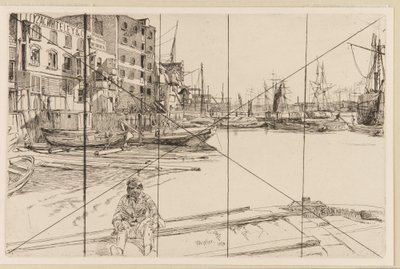 Eagle Wharf Tyzac Whiteley and Co., 1859 - James Abbott McNeill Whistler