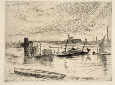 Tôt le matin, Battersea, 1861 - James Abbott McNeill Whistler