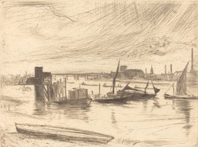 Tôt le Matin, Battersea, 1861 - James Abbott McNeill Whistler