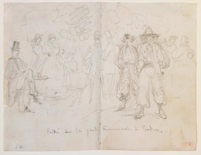 Entrée sur la Grande Promenade à Baden - James Abbott McNeill Whistler