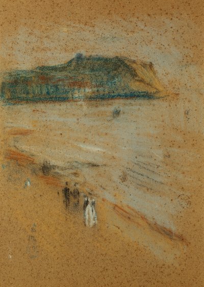 Figures sur une plage près des falaises, vers 1870-74 - James Abbott McNeill Whistler