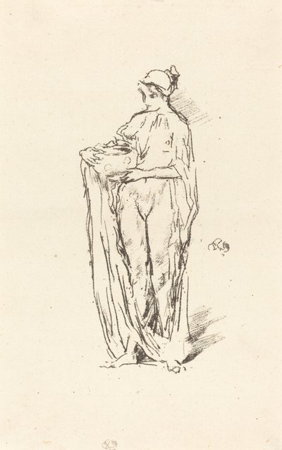 Fille avec bol, 1895 - James Abbott McNeill Whistler