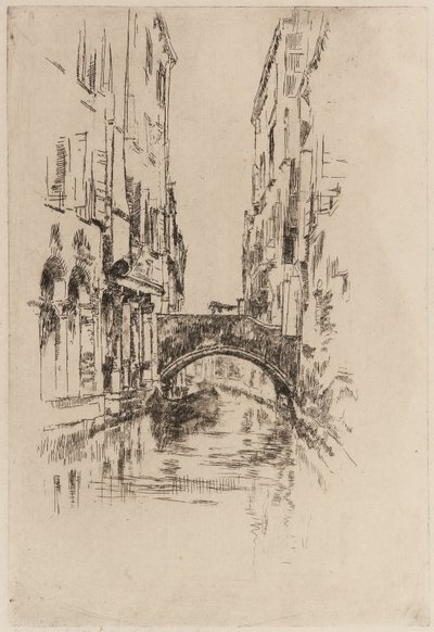 Gondole sous un pont - James Abbott McNeill Whistler