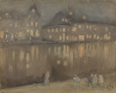 Grand Canal, Amsterdam, Nocturne, 1882 - James Abbott McNeill Whistler
