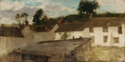 Vert et Argent : Les Cottages du Devonshire, 1883 ou 1884 - James Abbott McNeill Whistler