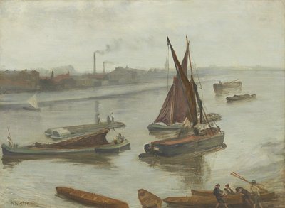 Gris et argent : Old Battersea Reach - James Abbott McNeill Whistler