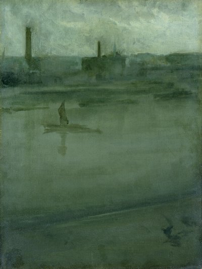 Gris et argent : La Tamise - James Abbott McNeill Whistler