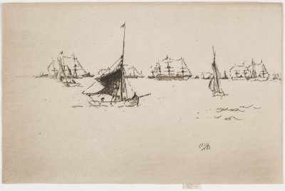 La Flotte de Sa Majesté : Soir, 1887 - James Abbott McNeill Whistler