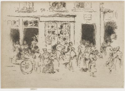 High Street, Bruxelles, 1887 - James Abbott McNeill Whistler