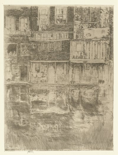 Maisons à Amsterdam - James Abbott McNeill Whistler