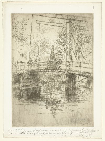 Petite passerelle à Amsterdam - James Abbott McNeill Whistler