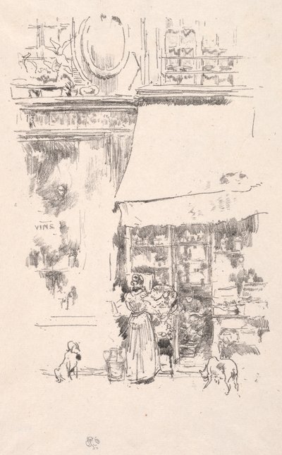 La fruitière de la Rue de Grenelle, 1874 - James Abbott McNeill Whistler
