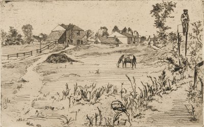 Paysage avec chevaux - James Abbott McNeill Whistler