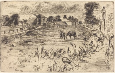 Paysage avec le cheval, 1859 - James Abbott McNeill Whistler