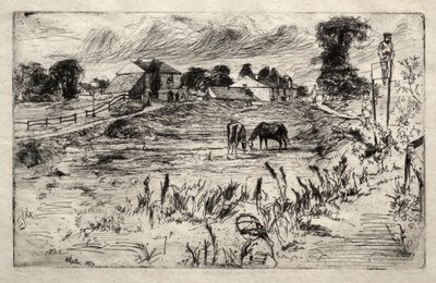 Paysage avec le cheval, 1859 - James Abbott McNeill Whistler